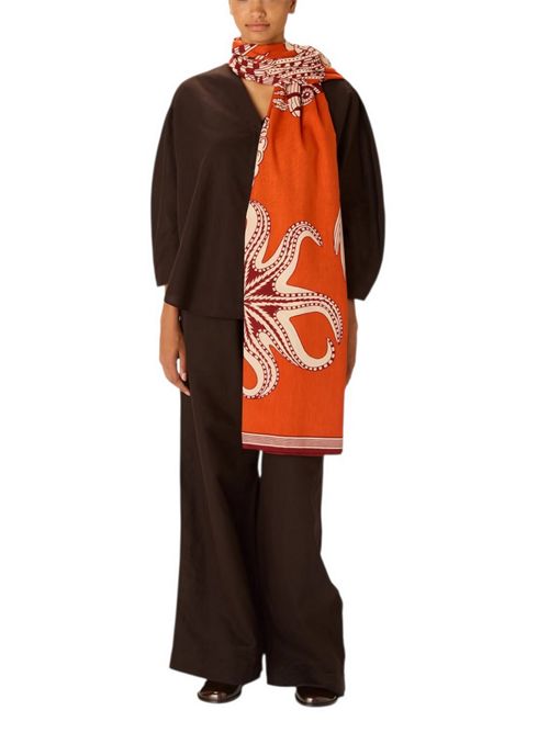 sciarpa donna vague 100x190 arancio Inoui Editions | SCARF100-VAGUEVAGUE